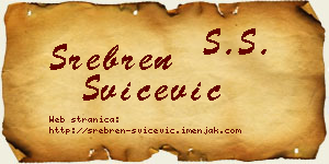 Srebren Svičević vizit kartica